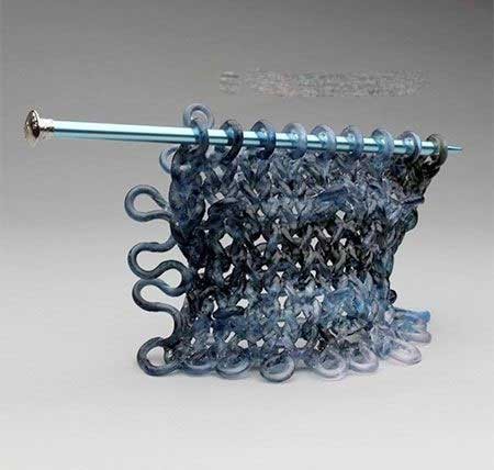 مجسمه شیشه ایِ بافتنی دیده اید