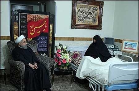 اخبار,اخبارسیاسی, دیدار روحانی با خانواده شهیدان آقاجانلو 