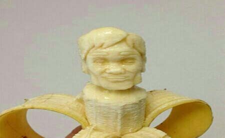 اخبار,اخبار گوناگون,مجسمه‌سازی بی‌نظیر با موز