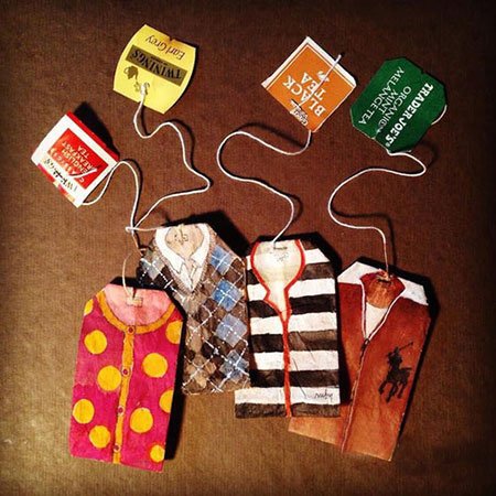 اخبار,اخبار گوناگون,363 روز نقاشی بر روی چای کیسه ای