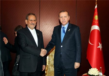 جهانگیری با اردوغان دیدار و گفتوگو کرد