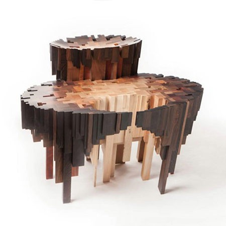 اخبار , اخبار گوناگون,تصاویر مبلمان با تکه های چوب,مبلمانی با تکه های چوب