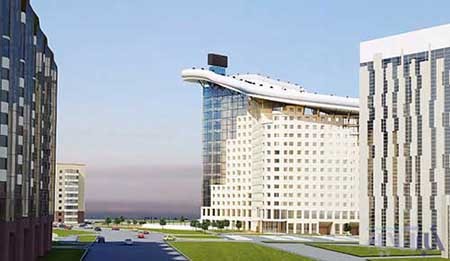 ساخت پیست اسکی در پشت‌بام مجتمع مسکونی