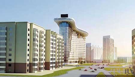 ساخت پیست اسکی در پشت‌بام مجتمع مسکونی
