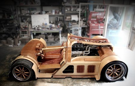 اخبار , اخبار گوناگون, ابرخودرو چوبی