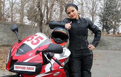 اخبار,اخبار ورزشی,اولین موتورسوار حرفه‌ای زن در ایران
