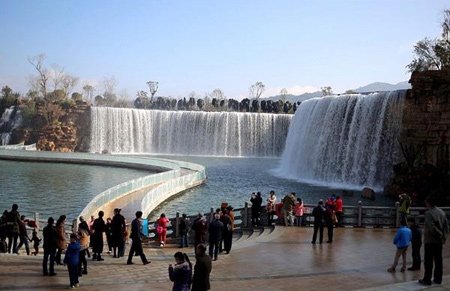 اخبار , اخبار گوناگون,ساخت آبشار چین,ساخت آبشار مصنوعی در چین