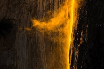 اخبار گوناگون,خبرهای گوناگون,آبشار آتشین یوسمیتی