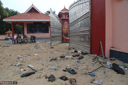 آتش سوزی مرگبار در معبد هندوها + تصاویر 1