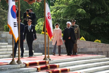  اخبارسیاست  خار جی ,خبرهای  سیاست  خار جی,استقبال رسمی روحانی از رییس جمهور کره جنوبی 