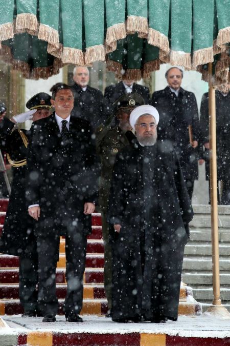   اخبارسیاسی ,خبرهای  سیاسی ,استقبال رسمی روحانی از رییس‌جمهور اسلوونی