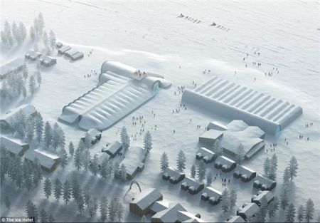 اخبار,اخبار گوناگون,این هتل از یخ ساخته شده است 