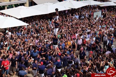 اخبار,اخبار گوناگون,برج انسانی قربانی گرفت