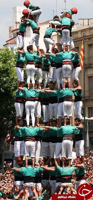 اخبار,اخبار گوناگون,برج انسانی قربانی گرفت