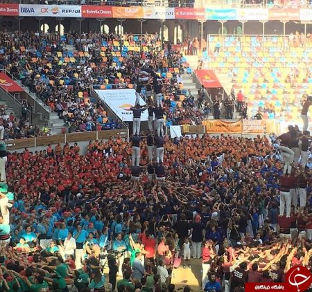 اخبار,اخبار گوناگون,برج انسانی قربانی گرفت