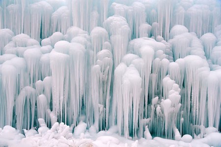 عکسهای جالب,تصاویر جالب,آبشار یخ زده  