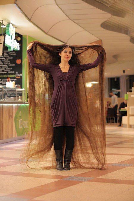 اخبار,اخبار گوناگون,راپونزل دنیای واقعی با موهای با ۲.۳ متری