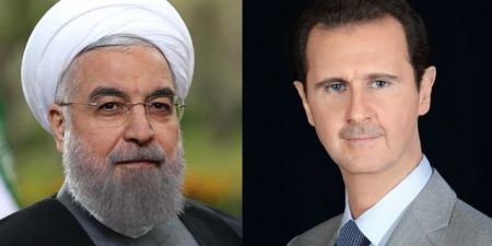گفتوگوی تلفنی بشار اسد با حسن روحانی در پی حوادث تروریستی تهران