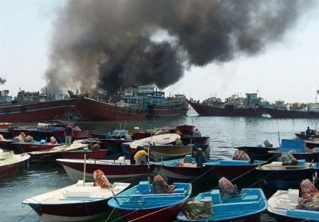 اخبارگوناگون ,خبرهای گوناگون ,آتش سوزی لنج اخبارگوناگون ,خبرهای گوناگون ,آتش سوزی لنج