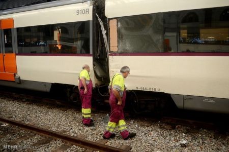 اخبار,عکس خبری,تصادف قطار در اسپانیا