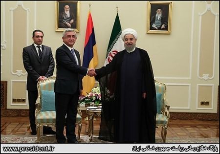   دیدار روسای جمهور ایران و ارمنستان