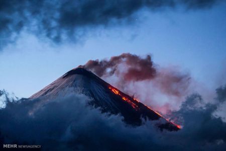 اخبار,اخبارگوناگون, ابرهای تشکیل شده بالای کوه های آتشفشانی