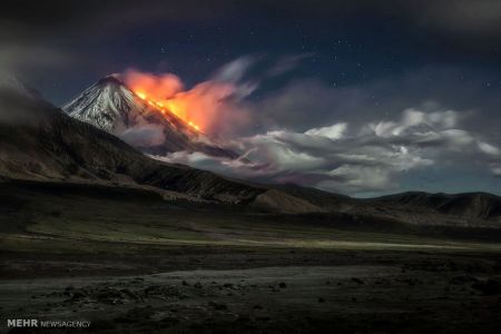 اخبار,اخبارگوناگون, ابرهای تشکیل شده بالای کوه های آتشفشانی