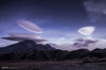 اخبار,اخبارگوناگون, ابرهای تشکیل شده بالای کوه های آتشفشانی