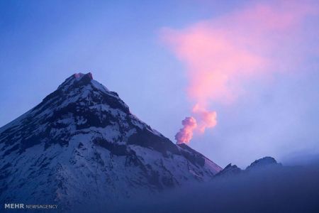 اخبار,اخبارگوناگون, ابرهای تشکیل شده بالای کوه های آتشفشانی