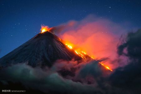 اخبار,اخبارگوناگون, ابرهای تشکیل شده بالای کوه های آتشفشانی