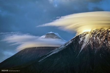 اخبار,اخبارگوناگون, ابرهای تشکیل شده بالای کوه های آتشفشانی