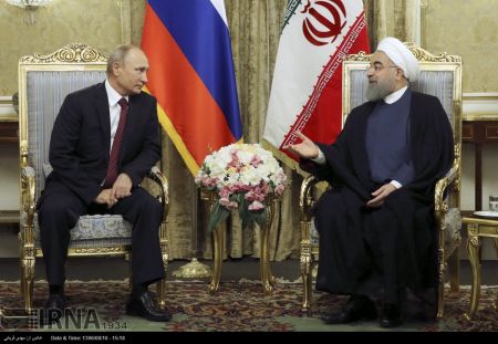 دیدار روسای جمهوری ایران و روسیه/ تصاویر