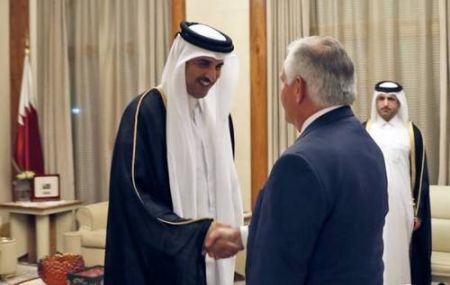   اخبار بین الملل,خبرهای بین الملل, دیدار وزیر خارجه آمریکا با امیر قطر 