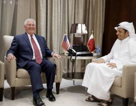   اخبار بین الملل,خبرهای بین الملل, دیدار وزیر خارجه آمریکا با امیر قطر 
