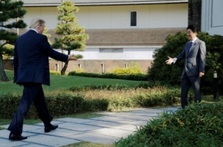   اخبار بین الملل , عکس  خبری  ,نخستین سفر ترامپ به ژاپن 