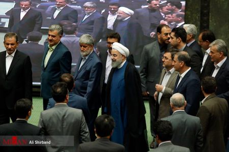   اخبارسیاسی ,خبرهای  سیاسی ,حضور روحانی در مجلس 