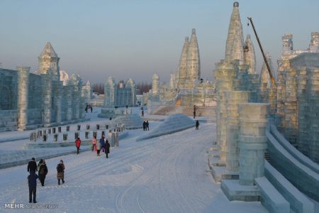 اخبار,اخبار گوناگون,جشنواره بناهای یخی هاربین‎