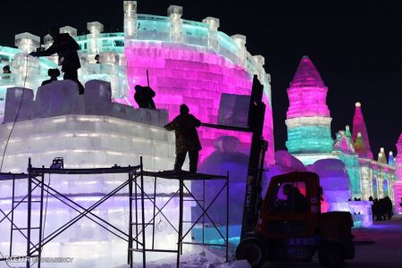 اخبار,اخبار گوناگون,جشنواره بناهای یخی هاربین‎