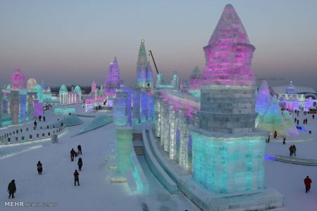 اخبار,اخبار گوناگون,جشنواره بناهای یخی هاربین‎