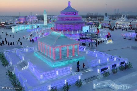 اخبار,اخبار گوناگون,جشنواره بناهای یخی هاربین‎