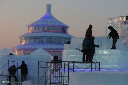 اخبار,اخبار گوناگون,جشنواره بناهای یخی هاربین‎