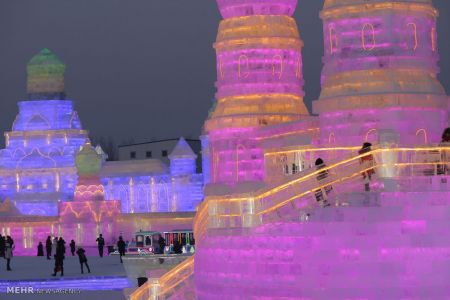 اخبار,اخبار گوناگون,جشنواره بناهای یخی هاربین‎