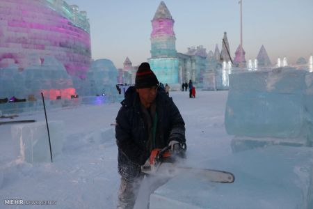 اخبار,اخبار گوناگون,جشنواره بناهای یخی هاربین‎
