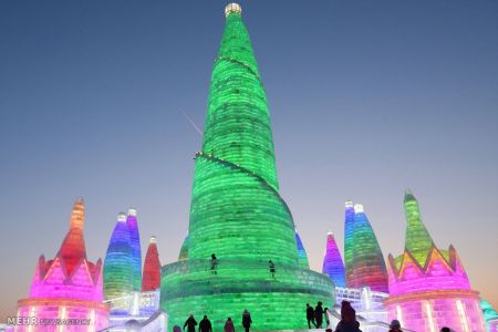 اخبار,اخبار گوناگون,جشنواره بناهای یخی هاربین‎