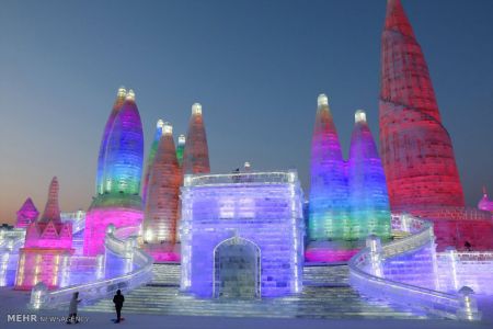 اخبار,اخبار گوناگون,جشنواره بناهای یخی هاربین‎