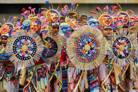 اخبار,اخبار گوناگون,کارناوال خیابانی سیاه و سفید در کلمبیا