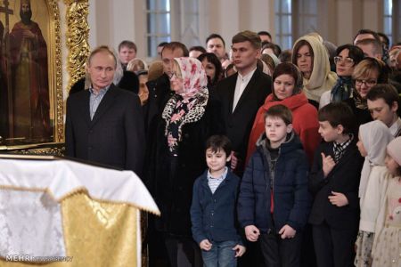 اخبار,اخبارگوناگون,مراسم کریسمس مسیحیان ارتدوکس روسیه