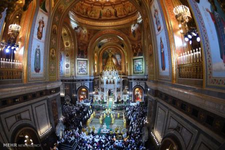 اخبار,اخبارگوناگون,مراسم کریسمس مسیحیان ارتدوکس روسیه