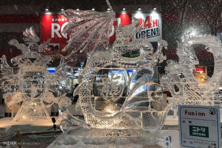اخبار,اخبار گوناگون,جشنواره مجسمه های یخی در ژاپن
