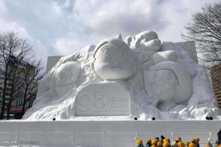 اخبار,اخبار گوناگون,جشنواره مجسمه های یخی در ژاپن